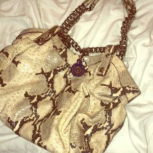 Henri Bendel alligator shoulder tote